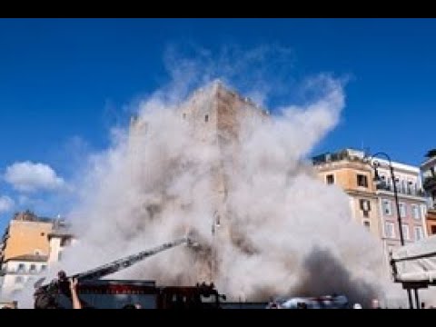 Tragedy in Rome: Historic Tower in Rome Collapses, Worker Killed at Torre dei Conti