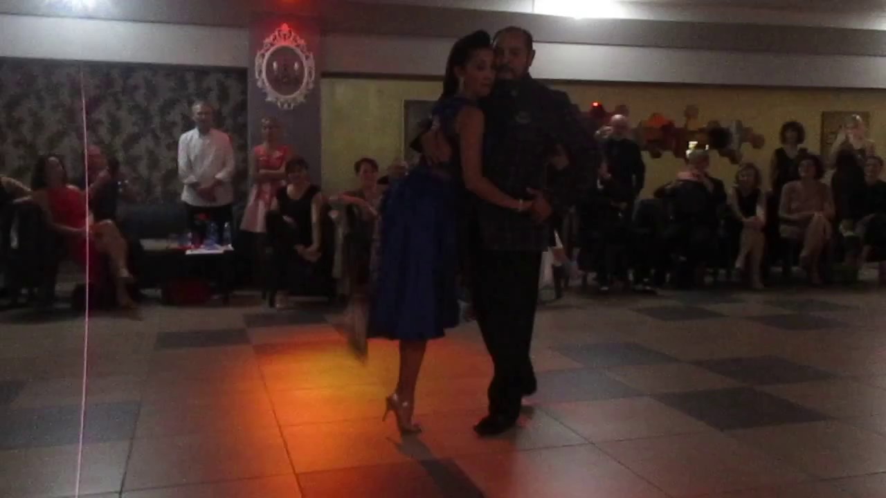 Nora Witanowsky y Juan Carlos Martinez...El LLoron...Milonga al Cleo Cafe'