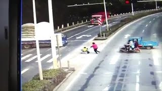 The most lucky child on earth still alive after that huge accident | unseen miracle