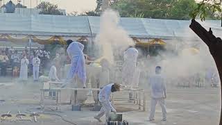 20240131 - Wat Asokaram, traditional brass statue casting ceremony