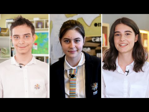 Tudor, Ilinca și Ioana elevi Avenor – Avenor students