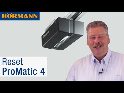 Garagentor-Antrieb ProMatic 4 auf Werkseinstellung zurücksetzen | Hörmann