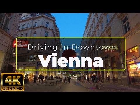 Austria Vienna | Driving in Vienna Downtown | November 2021 | Sunset | 4K UHD
