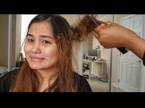 How to Untangle Matted Knotted Hair Stuck to a Comb /...
