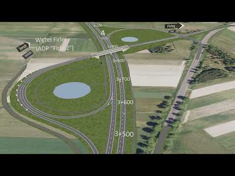 Wizualizacja S19 (Via Carpatia)  Kock Południe - Lubartów Północ wraz z obwodnicą Firleja