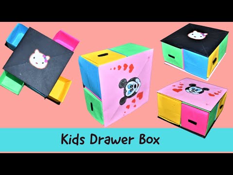 Origami Kitty Secret Drawer Box Tutorial | Kids Crafts