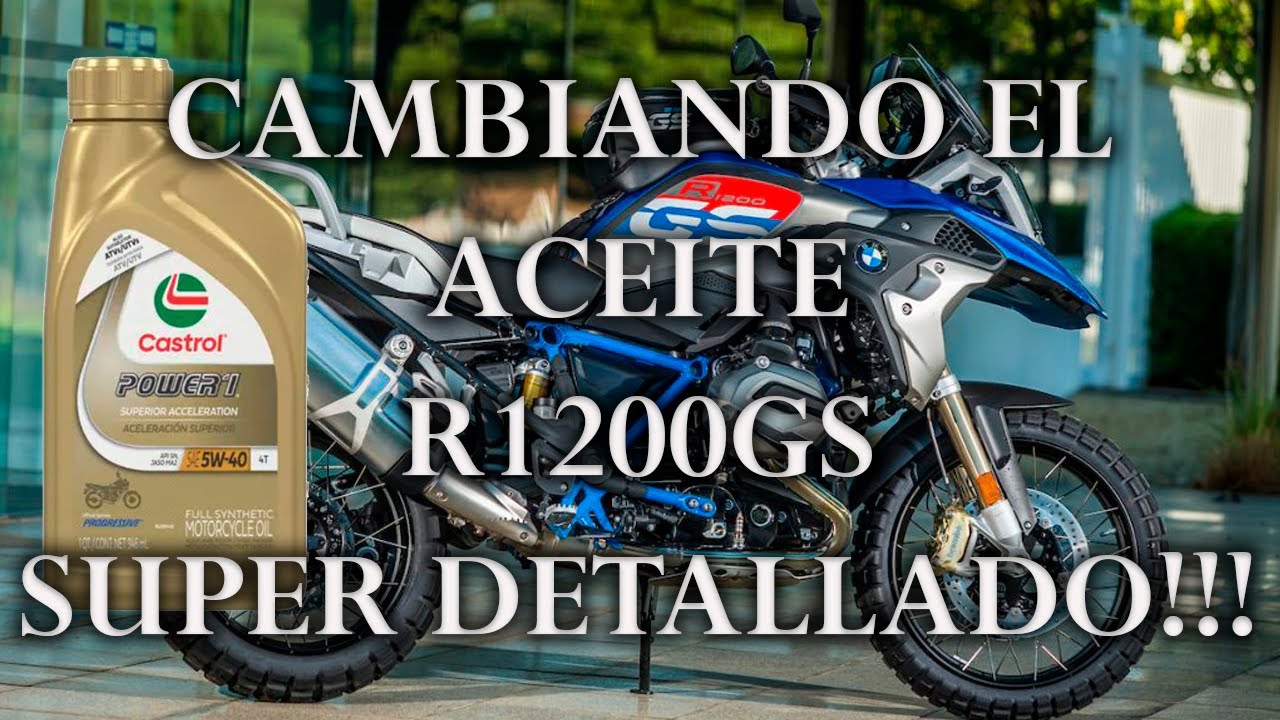 Cómo cambiar el aceite de tu BMW R1200GS (2013-2018)