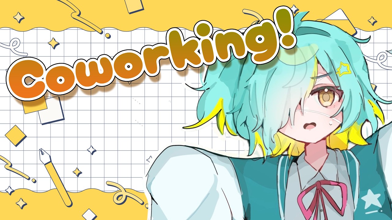 【Co-Working】study with a schoolgirl!