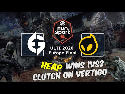 HEAP wins 1vs2 clutch on Vertigo, Evil Geniuses vs Dignitas, FunSpark ULTI 2020 Europe Final