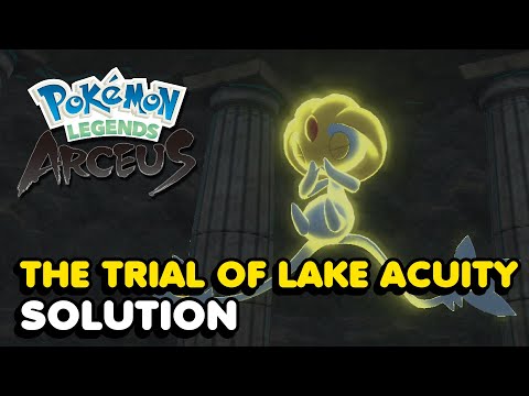 The Trial Of Lake Acuity Answer In Pokemon Legends Arceus