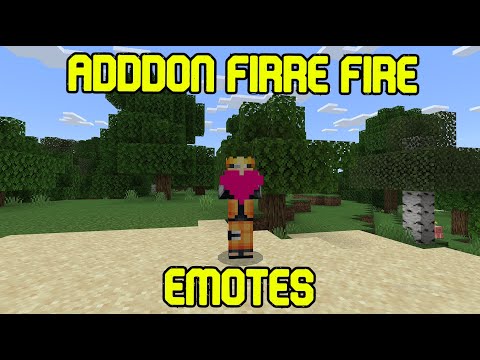 EDDY TxT -  HOW TO HAVE FREE FIRE EMOTES IN MINECRAFT |  FREE FIRE ADDON in Minecraft PE