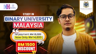 RM1500 Discount August Intake l Study in Malaysia l Binary University বর্তমানে সবচেয়ে কম খরচে l
