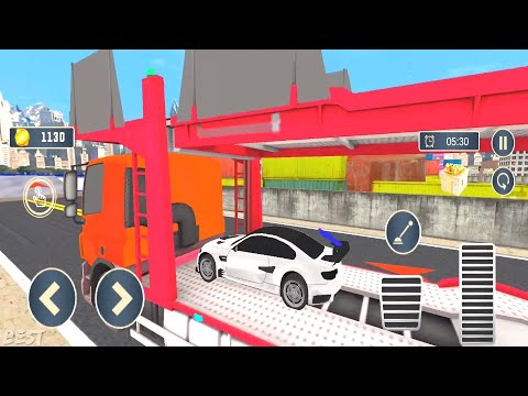US Police Transport Vehicles in Cargo Plane - Police Car Transporter Truck Drive - Android GamePlay