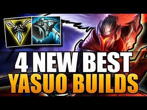 4 NEW BEST YASUO BUILDS | Ft. ArKaDaTa - League of Legends