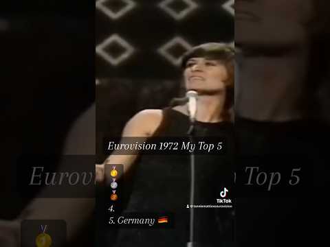 Eurovision 1972 My Top 5 #eurovisionsongcontest #eurovision #eurovision1972