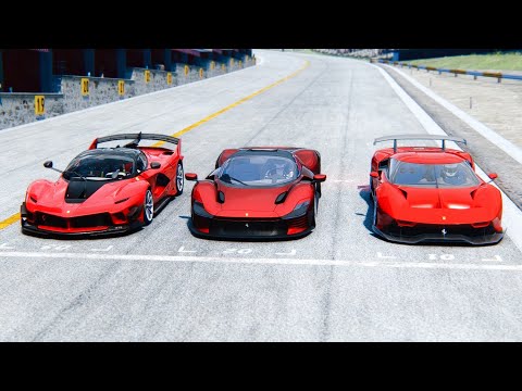 Ferrari Daytona SP3 va Ferrari P80C va Ferrari FXX K EVO at Mugello Circuit