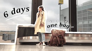 packing as a minimalist | pack with me | one week, one backpack in europe