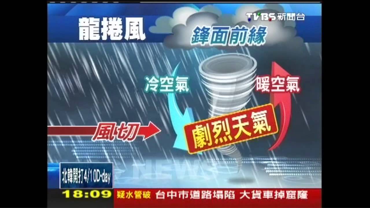 對流旺+風切!南降豪雨 颳「龍捲風」