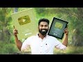 1st Gold Playbutton Unboxing In Kerala | അടിച്ചു മോനെ സ്വർണ പതക്കം | M4 Tech