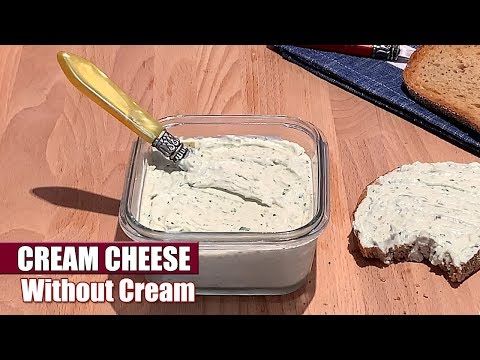 How to Make Homemade Cream Cheese WITHOUT Cream - Easy & Quick Cheese Recipe