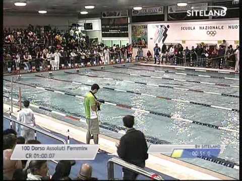 Finale dei 100 Dorso  Femmine - 15 Memorial Chiara Giavi