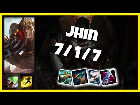 Jhin vs Miss Fortune BR Challenger BOT (7/1/7) Gameplay Replay - Patch 10.24
