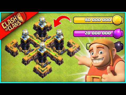 I JUST SPENT 80,000,000 GOLD IN 40 SECONDS (TO BUILD THE GREATEST TROLL BASE IN CLASH OF CLANS)