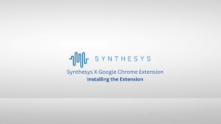 Synthesys X - Installing extension