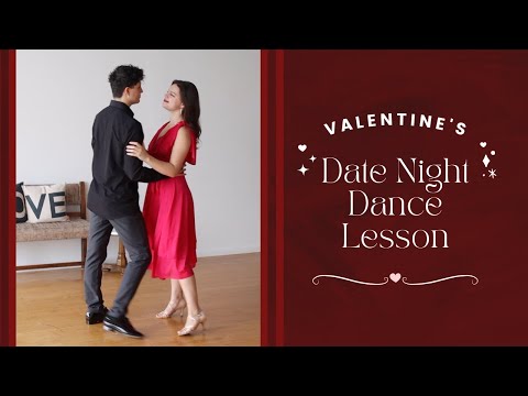 HOW TO SLOW DANCE WITH A PARTNER | Beginner Date Night Dance Lesson 💕