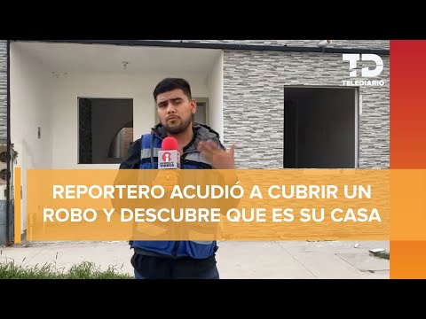 Reportero llega a cubrir un robo a casa y resultó ser la suya: "Me dejaron sin nada"