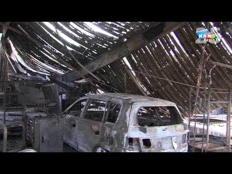 Autoschadebedrijf in Cuijk door brand verwoest