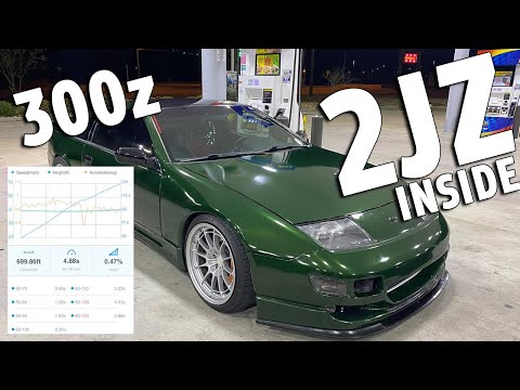 2jz Nissan 300z Brutal Acceleration (60-130mph)