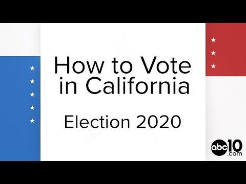 How to vote in California: vote by mail, drop boxes...