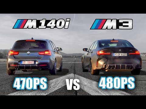 M140i Stage II vs BMW M3 G80 | DRAG RACE | Macht der 1er den NEUEN M3 NASS? Fahr doch