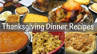 Easy THANKSGIVING DINNER Recipes // How to COOK Thanksgiving Dinner