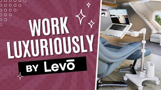 Work Luxuriously From Home - LEVO Deluxe Laptop Floor Stand