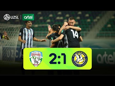 Superliga 25-tur. So‘g‘diyona - Surxon bahsida kiritilgan gollar va xavfli vaziyatlar (Highlights)