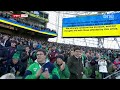 The Aviva Stadium Applauds For The People Of Ukraine