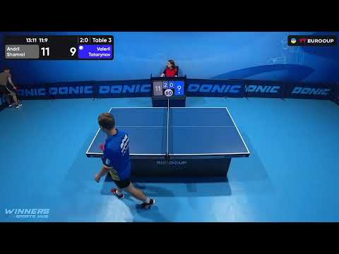 12:50 Andrii Shamrai - Valerii Tatarynov 03.08.2023 TT Euro.Cup Ukraine Star. Table 3