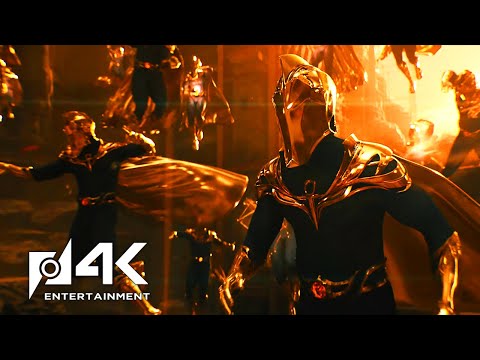 Black Adam (2022):  Dr Fate fights Sabbac  [ Black Adam Prison Break ]