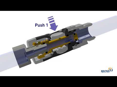 Rectus Sicherheitskupplung mit Druckknopf