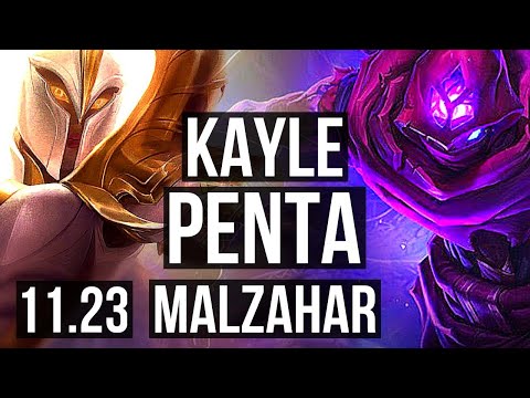 KAYLE vs MALZAHAR (MID) | Penta, Dominating | EUW Diamond | 11.23