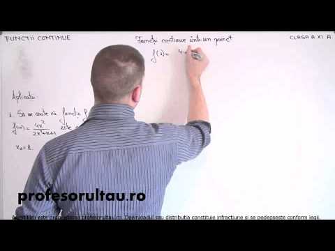 22   cls11   Limite de functii   functii continue intr un punct   aplicatii - profesorultau.ro