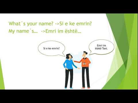 Klasa I - Greetings and Introductions - Pershendetjet dhe prezantimi ne Gjuhen Angleze