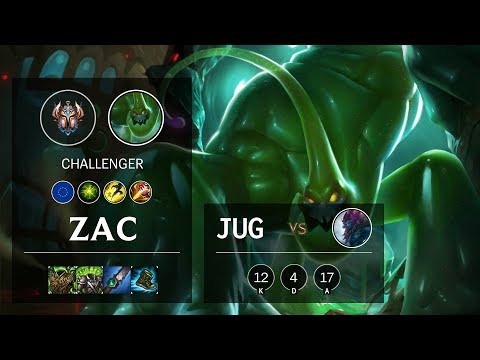 Zac Jungle vs Trundle - EUW Challenger Patch 10.9