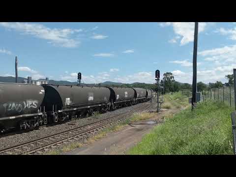 Pacific national loaded grain train at werris creek 8174+48138+48159+8137 7+3+2020