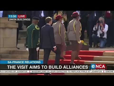 France President Emmanuel Macron visits South Africa