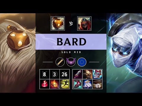 Bard Mid vs Zed - EUW Master Patch 25.13