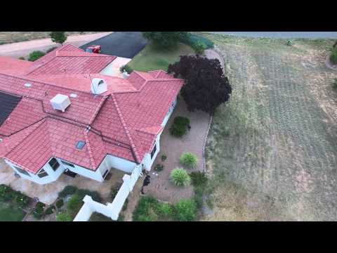 Phantom 3 video of swimming pool solar heater