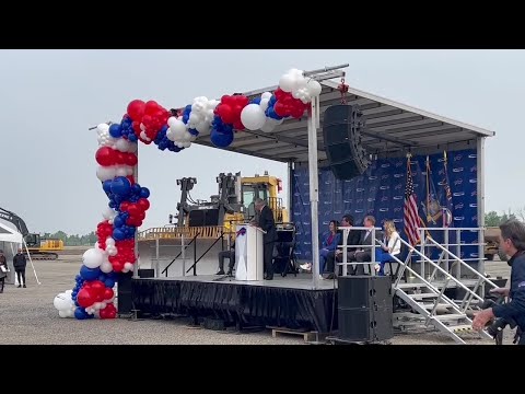 Buffalo Bills owner Terry Pegula speaks at ceremonial groundbreaking